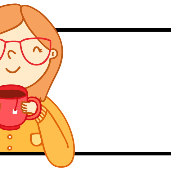 Kvinde med en kop kaffe