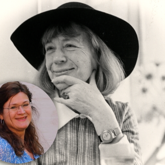 Billede af Tove Ditlevsen med et billede af Lise Vandborg lagt ind i