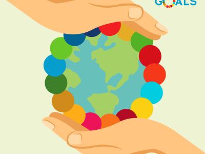 To hænder der holder en jordklode for at illustrere begrebet bæredygtighed