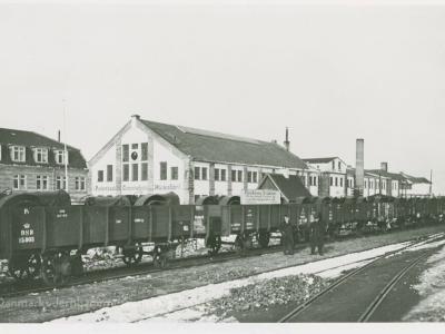 Gammelt foto af Brønderslev Station - Vendsysselbanen
