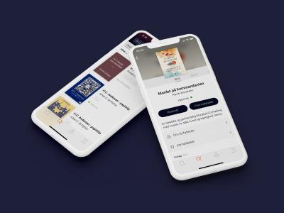 To smartphones hvor appen vises på