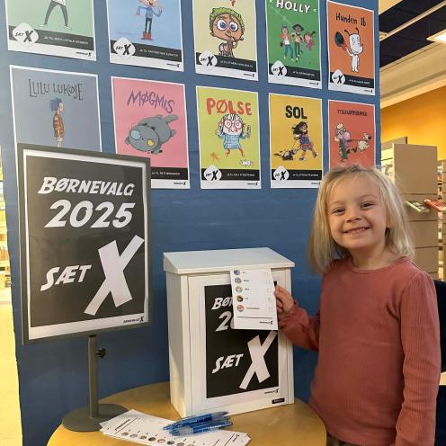 Ellen stemmer til Børnevalget 2025