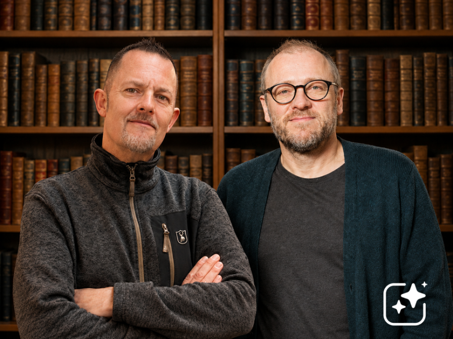 Martin Schmidt-Nielsen og Hans Wendelboe Bøcher